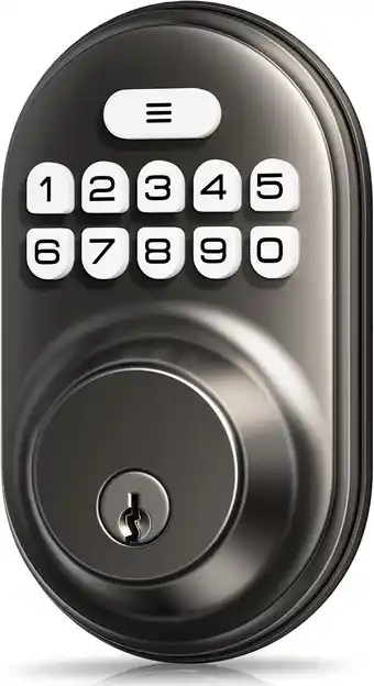 Walmart Veise Smart Lock Deadbolt, Electronic Keypad Deadbolt, Anti-Peeking Password House Lock, Matte Black offer