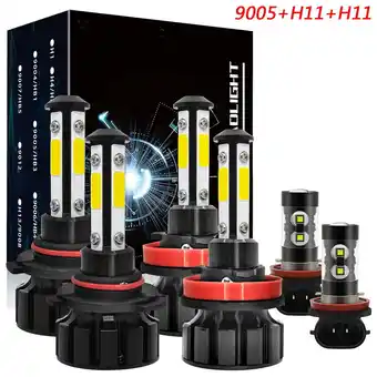 Walmart For Toyota Prius 2010 2011 LED 9005 H11 Headlight+H11 Fog Light Bulbs Kit White 6000K 6x offer