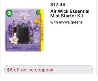 Walgreens Air Wick Essential Mist Starter Kit offer
