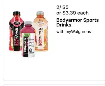 Walgreens Bodyarmor Sports Drinks offer