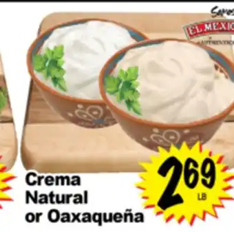 Superior Grocers Crema Natural or Oaxaqueña offer