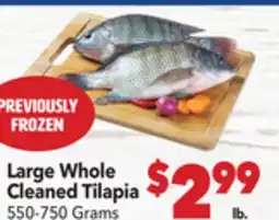 Vallarta Supermarkets Large Whole Cleaned Tilapia offer