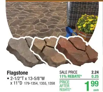 Menards 14 x 11 Quarry Gray Flagstone Paver offer