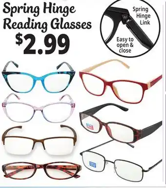 Ocean State Job Lot Spring Hinge Reading Glasses offer