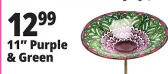 Ocean State Job Lot 11 Purple & Green Bird Bath offer