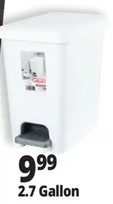 Ocean State Job Lot Sterilite Step-On 2.7 Gal Wastebasket offer