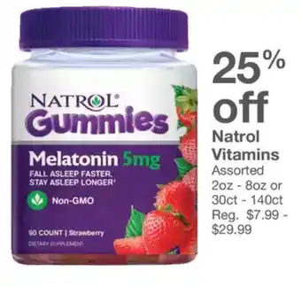 Kinney Drugs Natrol Vitamins Assorted offer