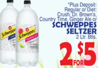 Bravo Supermarkets SCHWEPPES SELTZER offer