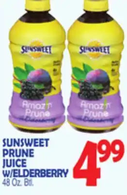 Bravo Supermarkets SUNSWEET PRUNE JUICE W/ELDERBERRY offer