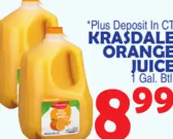 Bravo Supermarkets KRASDALE ORANGE JUICE offer