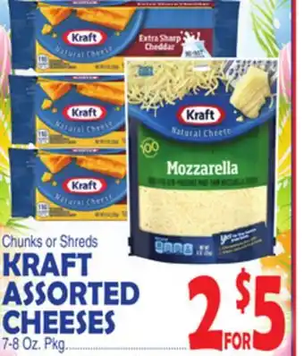 Bravo Supermarkets KRAFT ASSORTED CHEESES offer