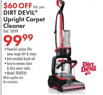 Boscov's DIRT DEVIL Upright Carpet Cleaner offer