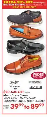 Boscov's Mens Dress Shoes offer