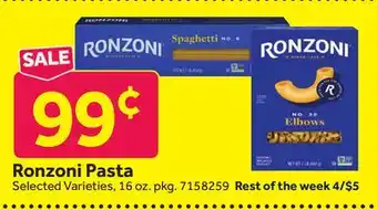 Stop&Shop Ronzoni Pasta offer