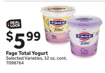 Stop&Shop Fage Total Yogurt offer