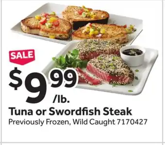 Stop&Shop Tuna or Swordfish Steak offer