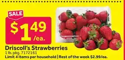 Stop&Shop Driscoll's Strawberries offer