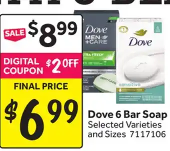 Stop&Shop Dove 6 Bar Soap offer