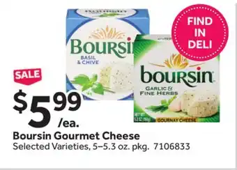 Stop&Shop Boursin Gourmet Cheese offer