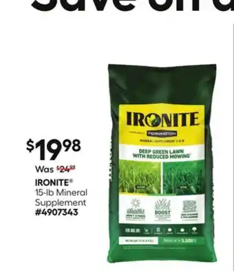 Lowe's 15-lb Mineral Supplement offer