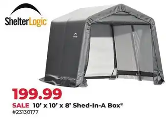 Runnings 10' x 10' x 8' Shed-In-A Box offer