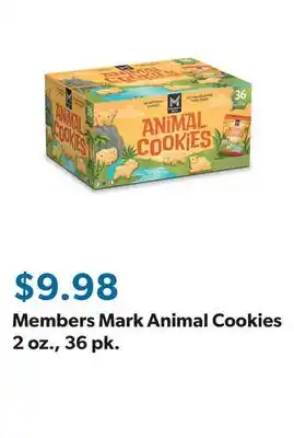 Sam's Club Members Mark Animal Cookies 2 oz., 36 pk offer