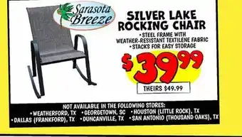 Ollie's SILVER LAKE ROCKING CHAIR offer