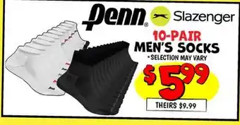 Ollie's PENN 10-PAIR MEN'S SOCKS offer