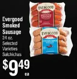 Smart & Final Evergood Smoked Sausage offer