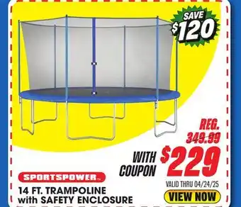Big 5 Sportspower 14' Trampoline with Safety Enclosure offer
