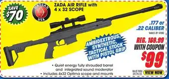 Big 5 Hatsan Zada Air Rifle with 4x32 Scope offer