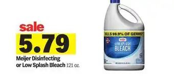Meijer Meijer Disinfecting or Low Splash Bleach offer