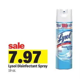 Meijer Lysol Disinfectant Spray offer