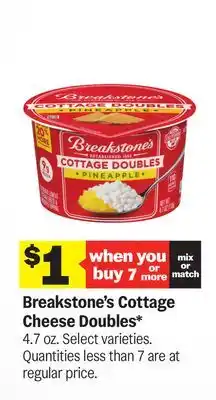 Meijer Breakstone's Cottage Cheese Doubles offer