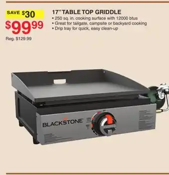 Dunham's Sports 17 TABLE TOP GRIDDLE offer