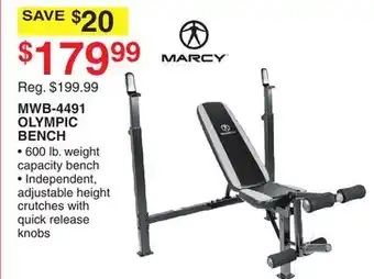 Dunham's Sports OLYMPIC BENCH offer