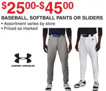 Dunham's Sports BASEBALL, SOFTBALL PANTS OR SLIDERS offer