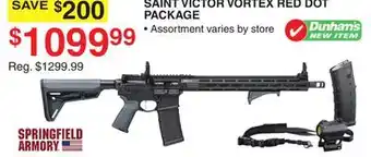 Dunham's Sports SPRINGFIELD ARMORY SAINT VICTOR VORTEX RED DOT PACKAGE offer