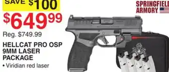 Dunham's Sports HELLCAT PRO OSP 9MM LASER PACKAGE offer