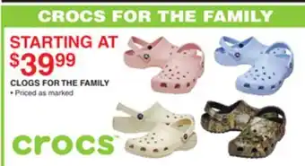 Dunham's Sports CLOGS FOR THE FAMILY offer