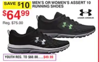 Dunham's Sports UNDER ARMOUR MEN'S OR WOMEN'S ASSERT 10 RUNNING SHOES offer