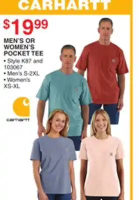 Dunham's Sports MEN'S OR WOMEN'S POCKET TEE offer
