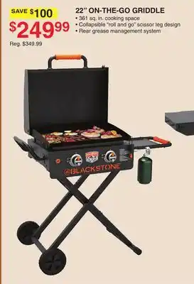 Dunham's Sports 22 ON-THE-GO GRIDDLE offer