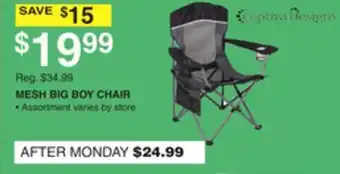 Dunham's Sports MESH BIG BOY CHAIR offer