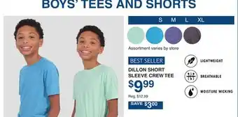 Dunham's Sports DILLON SHORT SLEEVE CREW TEE offer