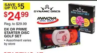 Dunham's Sports DX OR PRIME STARTER DISC GOLF SET offer