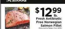 ShopRite Fresh Antibiotic Free Norwegian Salmon Fillet offer
