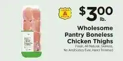 ShopRite Wholesome Pantry Boneless Chicken Thighs offer