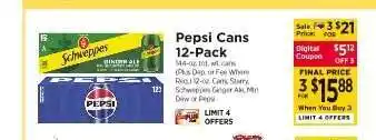 ShopRite Pepsi Cans 12-Pack offer