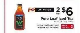 ShopRite Pure Leaf Iced Tea offer